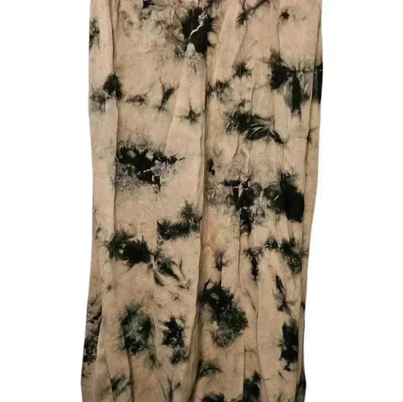 ZARA Flowy Tie Dye Batik Midi Skirt Sea Green Size XS - Picture 8 of 9